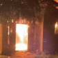 Rumah warga Cot Tunong, Kecamatan Gandapura terbakar, Rabu (7/10) malam.