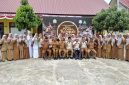 Tim penilai UKS Kabupaten Bireuen saat melakukan kunjungan penilaian ke SMK Negeri 1 Gandapura.