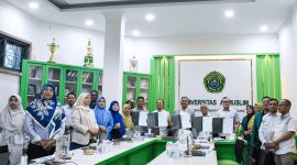 Umuslim Peusangan dengan University of Southern Mindanao (USM), Filipina melakukan penandatanganan 
MoU secara zommeting dari kampus masing-masing, Selasa (13/9).